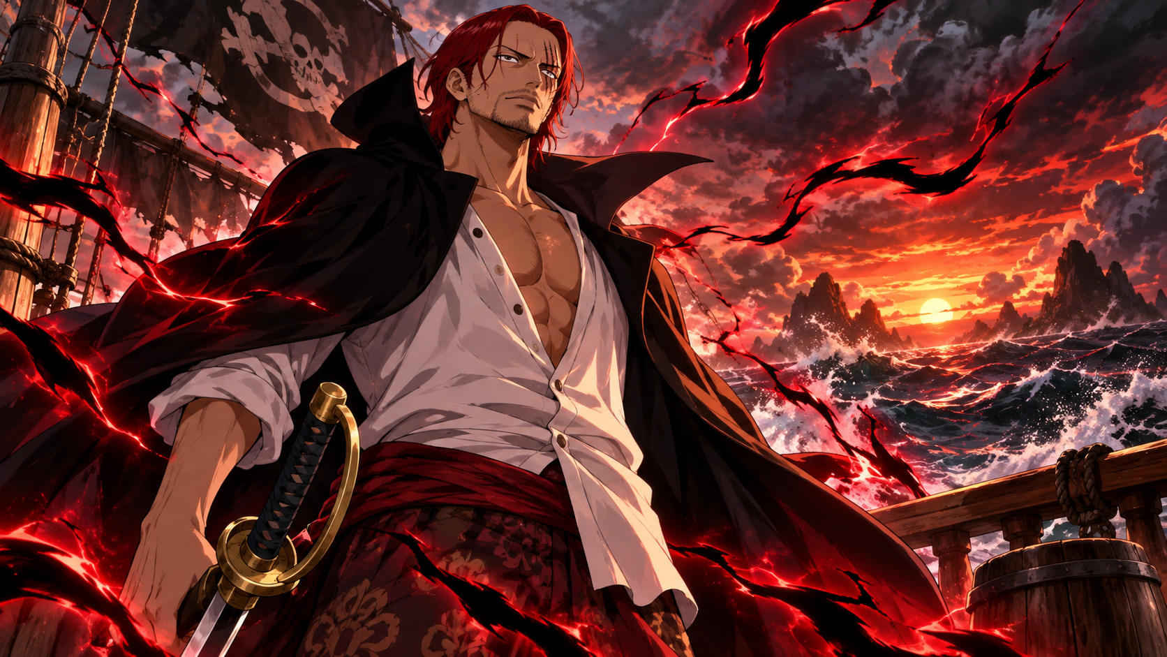 Shanks: quanto è forte davvero? Haki, poteri e confronto con gli altri Imperatori