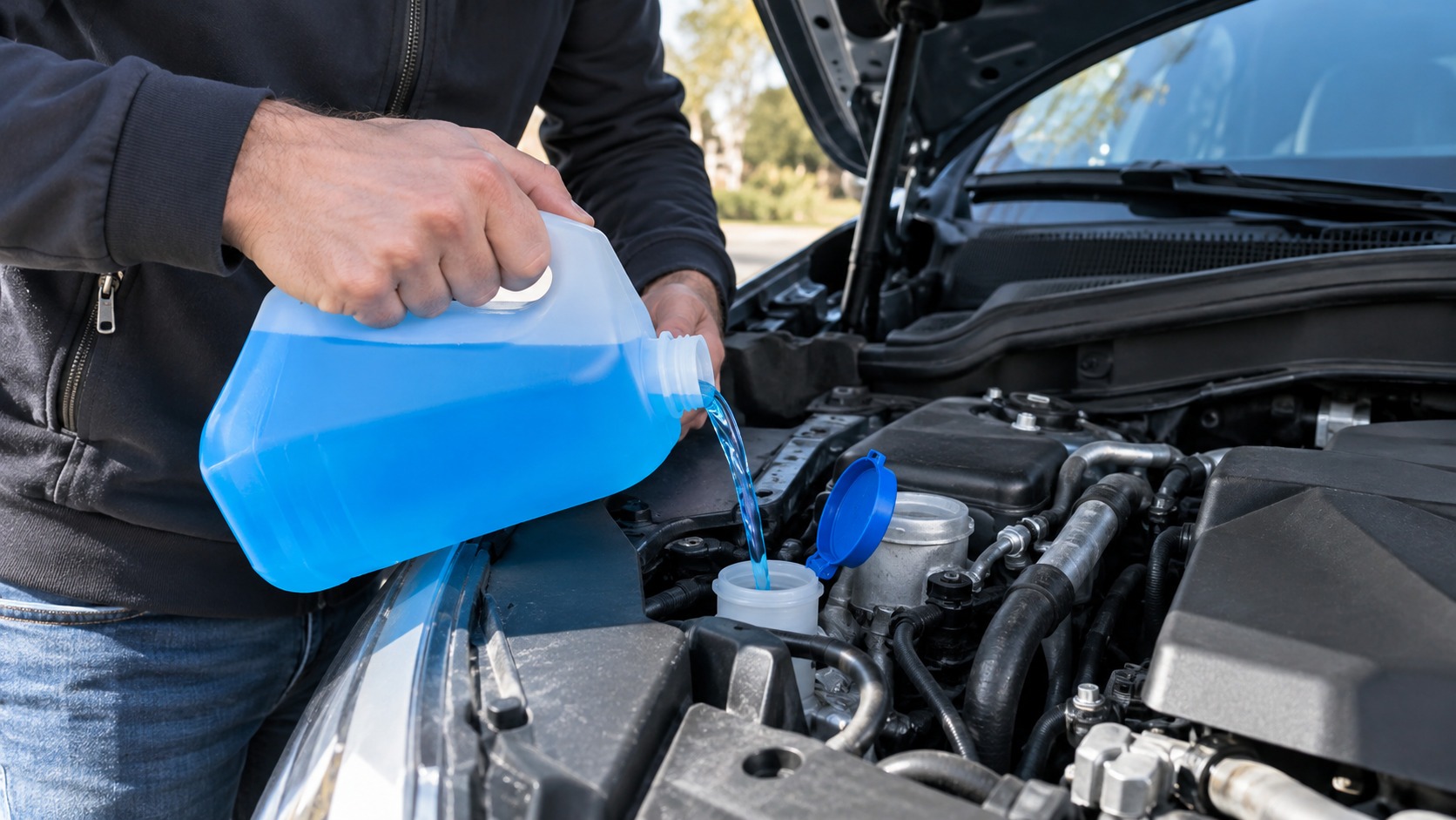 Liquido tergicristalli: cosa mettere, come prepararlo e dove rabboccarlo senza fare danni